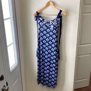 Free People, navy flower print - Got Glam Slip, xs